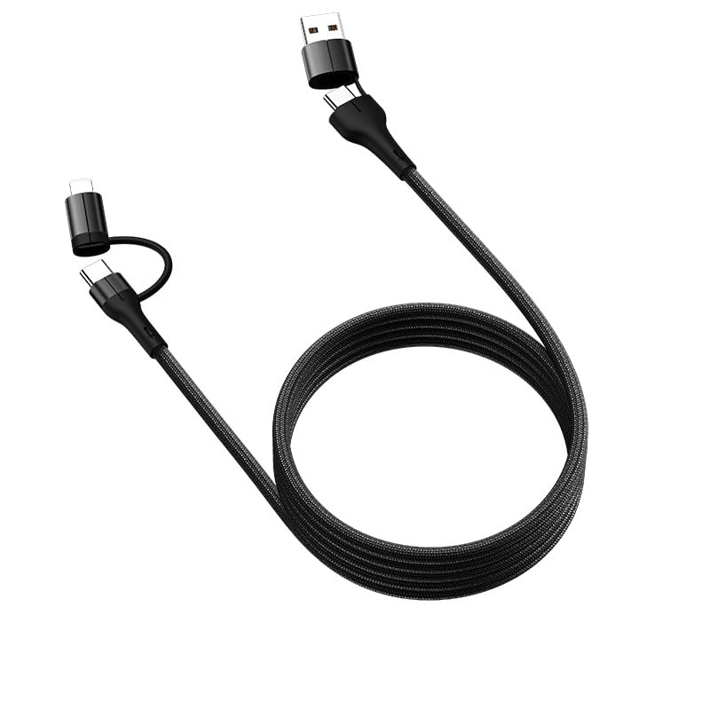 Verilux® PD 60W 4 in 1 Magnetic Type C Cable, 4.92Ft/1.5M Type C To Type C Cable Fast Charging, 480Mbps USB C to USB C Cable Data Sync Nylon Braided for iPhone 16/15, Galaxy S24/S23, MacBook, iPad Verilux® PD 60W 4 in 1 Magnetic Type C Cable, 4.92Ft/1.5M Type C To Type C Cable Fast Charging, 480Mbps USB C to USB C Cable Data Sync Nylon Braided for iPhone 16/15, Galaxy S24/S23, MacBook, iPad
